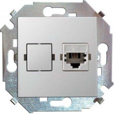 Механизм розетки комп. СП Simon15 RJ45 бел. Simon 1591598-030