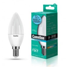 Лампа светодиодная LED12-C35/845/E14 12Вт 220В Camelion 13689