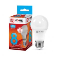 Лампа светодиодная LED-A60-VC 8Вт 230В E27 4000К 720Лм IN HOME 4690612024028