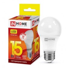 Лампа светодиодная LED-A60-VC 15Вт 230В E27 3000К 1350Лм IN HOME 4690612020266