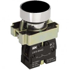 Кнопка LAY5-BA21 без подсветки черн. 1з ИЭК BBT60-BA-K02