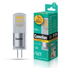 Лампа светодиодная LED5-G4-JC-NF/830/G4 5Вт 12В AC/DC Camelion 13749