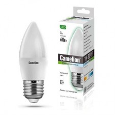 Лампа светодиодная LED7-C35/845/E27 7Вт свеча 4500К бел. E27 560лм 220В Camelion 12078