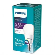 Лампа светодиодная ESSLEDLustre 5.5-60Вт E14 840 P45ND RCA Philips 929001960207 / 871869961445400