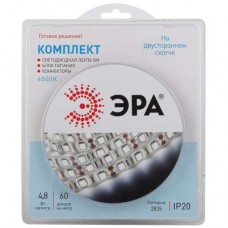 Лента светодиодная 2835kit-4.8-60-12-IP20-6500 (уп.5м) ЭРА Б0043061