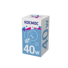 Лампа накаливания A50/A55 40Вт E27 220-240В прозр. КОСМОС LKsmSt55CL40E27v2