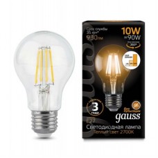 Лампа светодиодная Black Filament A60 10Вт 2700К E27 step dimmable Gauss 102802110-S