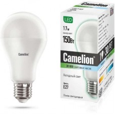 Лампа светодиодная LED17-А65/845/E27 17Вт грушевидная 4500К бел. E27 1530лм 170-265В Camelion 12309