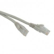 Патч-корд PC-LPM-UTP-RJ45-RJ45-C6-3M-LSZH-GY UTP кат.6 3м LSZH сер. Hyperline 41839