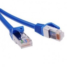 Патч-корд экранированный CAT6 F/UTP 4х2 LSZH синий 1.5м