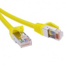 Патч-корд экранированный CAT6 F/UTP 4х2 LSZH желтый 7м