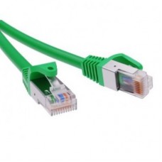 Патч-корд экранированный CAT6 F/UTP 4х2 LSZH зелёный 10м