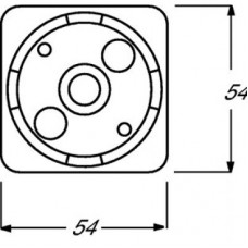 Панель лицевая для светорег. Busch-Duro сл. кость ABB 2CKA001717A0065