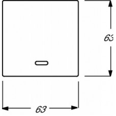 Клавиша для светорегулятора 6550 U-10х6560 U-101 6593 U реле 6401 U-10х6402 U solo/future антрацит ABB 2CKA006599A2881