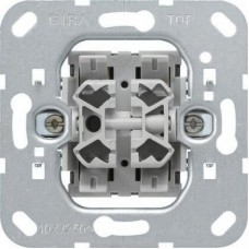 Переключатель кнопочный однохклавишный перекрестный Gira System 55 10A 250V 013900