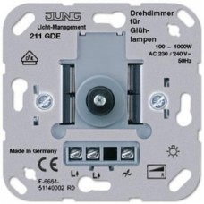 Диммер поворотно-нажимной Jung 211GDE