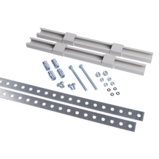Комплект крепления металлокорпуса к столбу